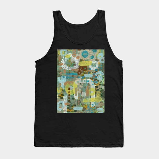 Art Acrylic artwork abstract painting Tank Top by ArtFromK